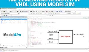 Implementing Register in VHDL using ModelSim