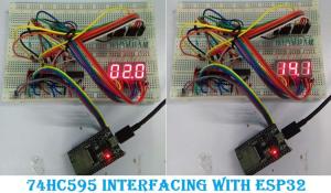Interfacing ESP32 with 74HC595 for 7 Segment Display