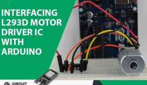 Interfacing L293D Motor Driver IC with Arduino to control DC motor