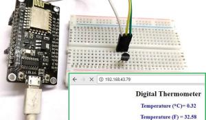 IoT Digital Thermometer using NodeMCU ESP-12 and LM35 