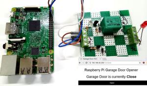 IoT Smart Garage Door Opener using Raspberry Pi