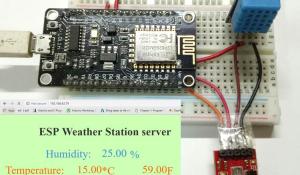 IoT Weather Station using NodeMCU: Monitoring Humidity, Temperature and Pressure over Internet
