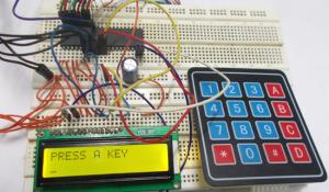 4x4 Keypad Interfacing with AVR Microcontroller (ATmega32)