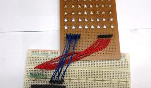 Scrolling Text Display on 8x8 LED Matrix using AVR Microcontroller