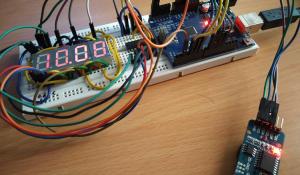 Multiplexing Four 7 Segment Displays using Arduino to Display Time