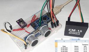 RFID Based Contactless Temperature Monitoring System using Arduino