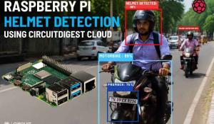 Raspberry Pi Helmet Detection Using CircuitDigest Cloud