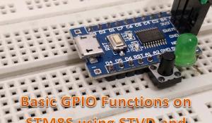 STM8S103F GPIO Functions using Cosmic C and SPL