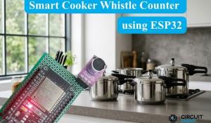  Cooker Whistle Counter using ESP32 