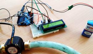 Water Flow Sensor using Arduino