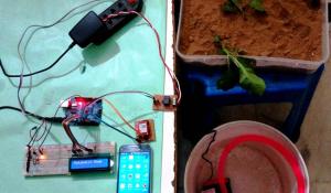 Arduino based Automatic Plant Watering System Project with SMS Alert