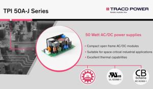 50 Watt AC/DC Open Frame Power Supplies Series
