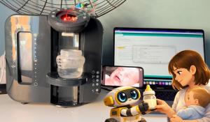 AI baby feeding bottle prepping machine