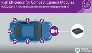 Compact 4-Channel Automotive Power Management IC for Vehicle Camera Modules