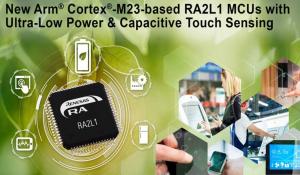 Arm Cortex-M23 based RA2L1 Microcontroller from Renesas Electronics
