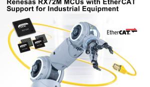 RX72M Microcontrollers with EtherCAT Support for Industrial Applications