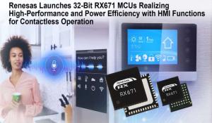 Renesas 32-Bit RX671 MCUs 