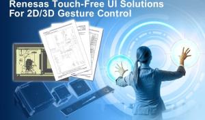 Touch-Free UI Solutions with capacitive Touch-Key Microcontroller for 2D/3D Gesture Control 