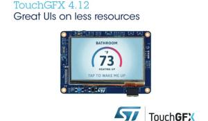 ST Updates TouchGFX Suite in STM32 Microcontrollers