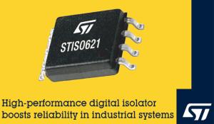 STMicroelectronics' STISO621 Dual-channel Digital Isolator