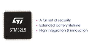 STM32L5 Ultra-Low-Power Microcontrollers for More Secured IoT Applications