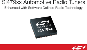 Si479xx Automotive Tuner Family with Software-Defined Radio Technology