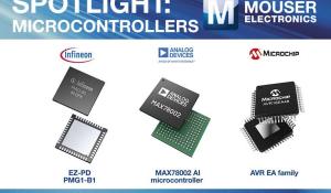 Mouser Electronics added New Microcontrollers