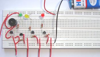 Simple Water Level Indicator Alarm with Buzzer