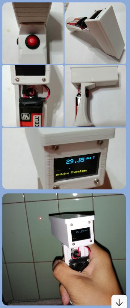 DIY Infrared Thermometer using Arduino and MLX90614 IR Temperature Sensor