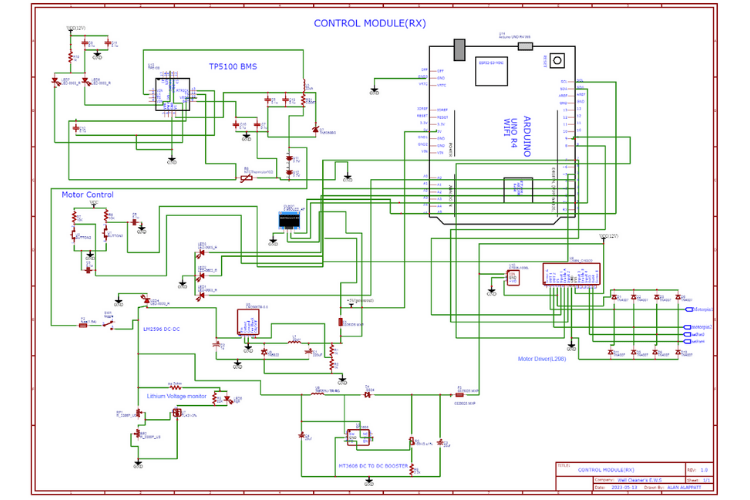 circuit diagram for well cleaner warning system