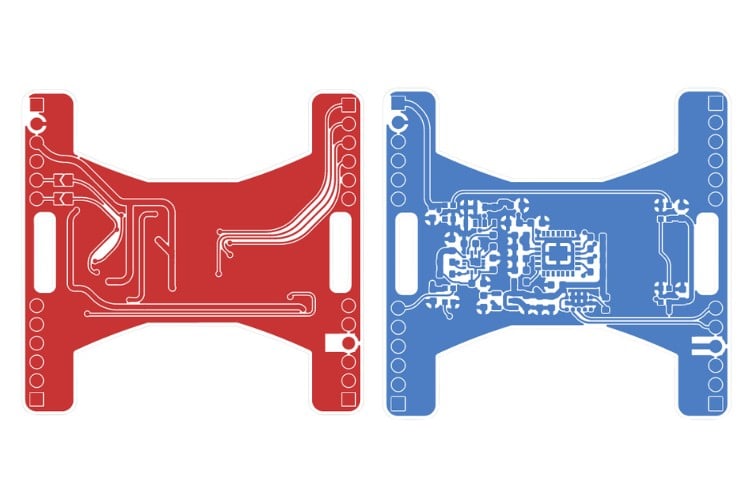 pcb layout of litewing drone positioning module