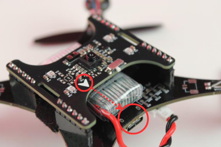 position module mounting orientation on litewing drone