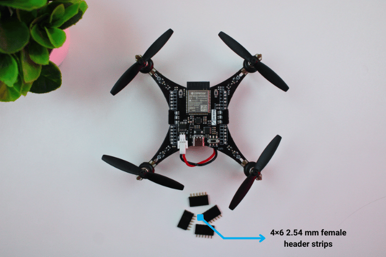 litewing drone with female headers