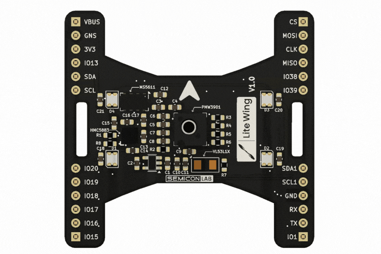 Litewing Drone Positioning Module 3D view