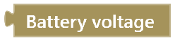 Battery Voltage Reporter Block