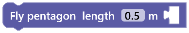 Fly Pentagon Shape Block