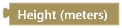 Height Sensor Reporter Block