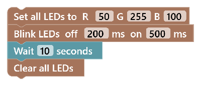 Clear All LEDs Touchdown Example