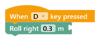 Roll Right Lateral Shift Example